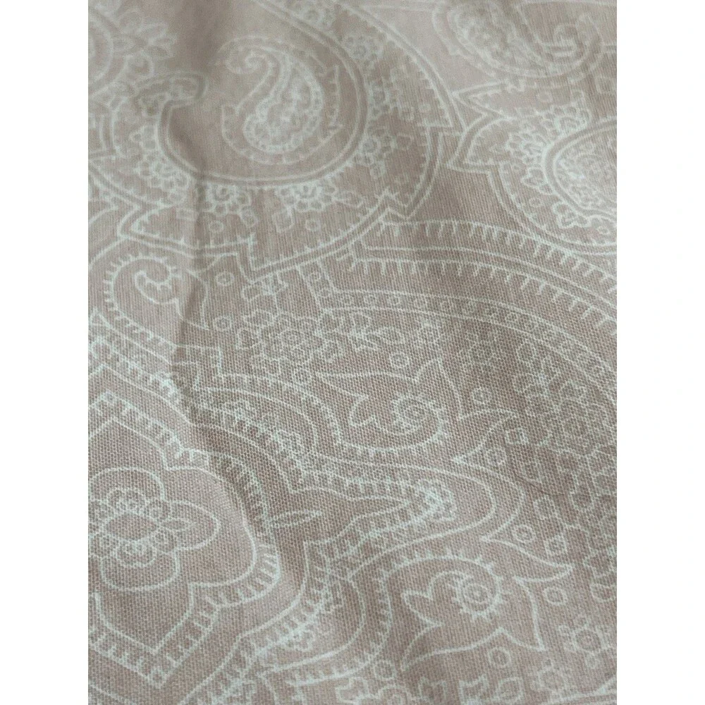 IKEA Pale Pink Paisley King Size Fitted & Flat Sheet Set 2pc